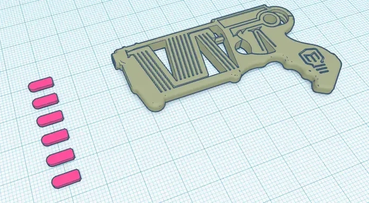 marca rober nerf pistola 3d modelos descargar crealidad nube 3d print model - Mito3D