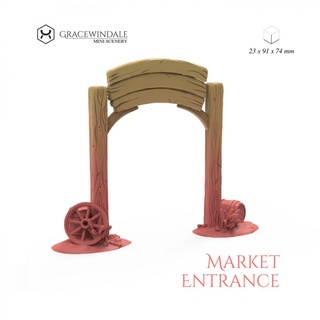 market gate Others 3d print model - Mito3D