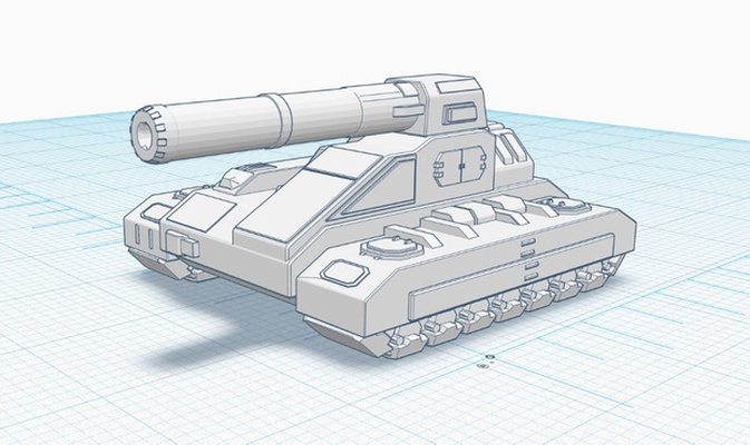 tirador escondido tanque battletech 3d modelos descargar crealidad nube juguetes juegos 3d print model - Mito3D