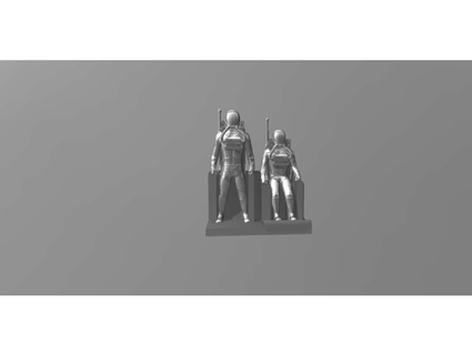 mars astronaut suits - based spacex Robots 3d print model - Mito3D
