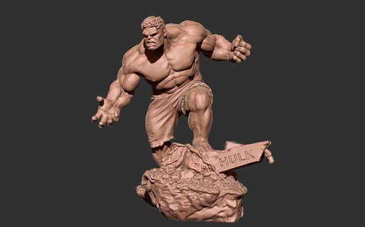 Wunder Hulk Smash 3d drucken Modell Modelle download Realität Wolke fiktiv Zeichen 3d print model - Mito3D