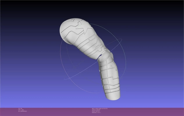 maravilha inverno soldado braço 3d modelos baixar crialidade nuvem 3d print model - Mito3D