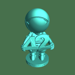 Marvin 42 fictif personnages 3d print model - Mito3D