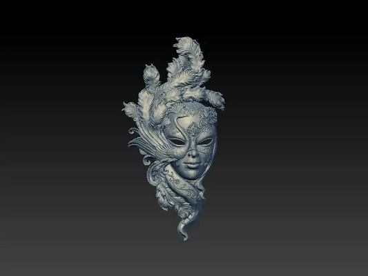 masque 3d modèles télécharger créalité nuage femmes 3d print model - Mito3D