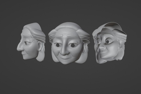 masque Abuela charme jouets Jeux 3d print model - Mito3D