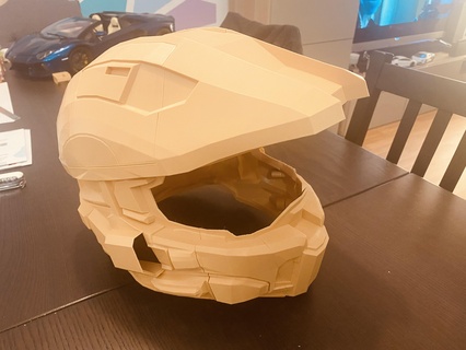 mestre chefe capacete aréola 4 máscaras capacetes 3d print model - Mito3D