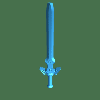 master sword ball point pen 3d models download creality cloud Toy Knifes 3d print model - Mito3D