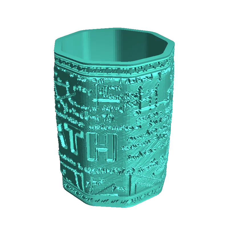 mathematik bleistift tasse 3d modelle download realität wolke 3D print model - Mito3D