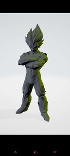 sabah Vegeta 3d modeller indir Creality bulut karakterler 3d print model - Mito3D