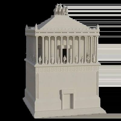 mausoleum in halicarnassus 3d models download creality cloud 3d print model - Mito3D