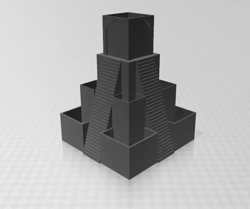 maya templo planta maceta 3d modelos descargar crealidad nube 3D print model - Mito3D