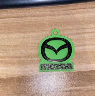 mazda logo keychain Vehicles 3d print model - Mito3D
