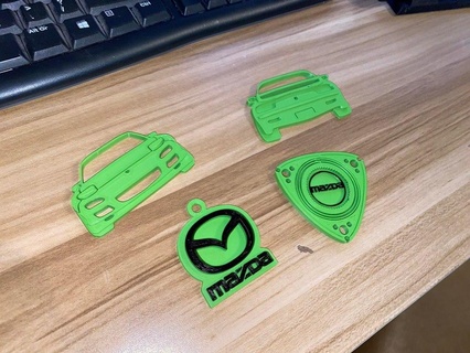 Mazda rx7 Schlüsselanhänger 3d print model - Mito3D