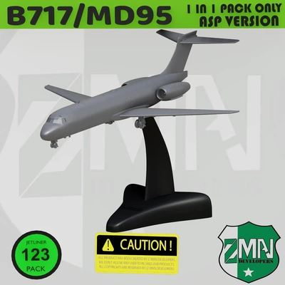 md 95 b717 200 style j 3d modeller indir creality bulut 3d print model - Mito3D