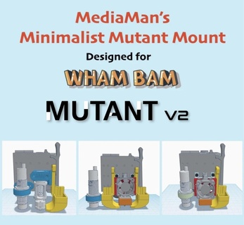 mediamans minimalistisch Mutant montieren 3d print model - Mito3D