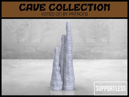 medium stalagmite - tabletop scatter terrain Nature & Plants 3d print model - Mito3D