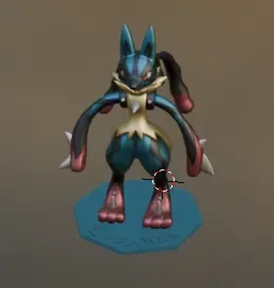 mega lucario statue 3d modelle download realität wolke 3d print model - Mito3D