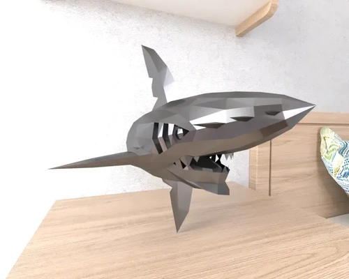 mega sharpedo pobre poli 3d modelos baixar crialidade nuvem 3d print model - Mito3D