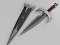 mehrunes' razor scabbard Toy Knifes 3D print model - Mito3D