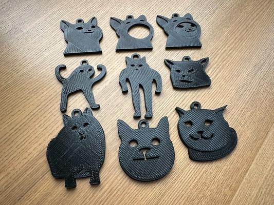 memes gatos conjunto 3d modelos descargar crealidad nube 3d print model - Mito3D