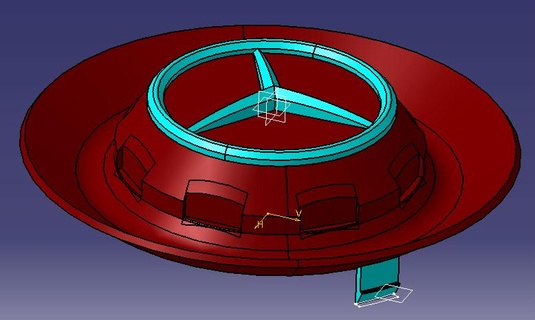 mercedes benz sac roue casquette Véhicules 3d print model - Mito3D