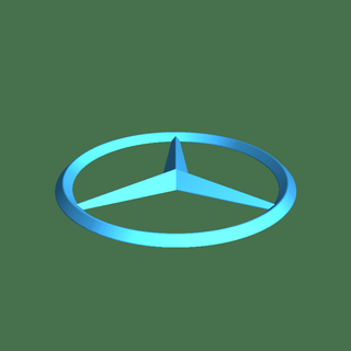 Mercedes Logo 3d Modelle download Realität Wolke Fahrzeug Teile 3d print model - Mito3D