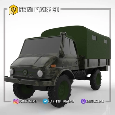 mercedes unimog 416 stampabile camion 3d modelli scarica creality nube 3d print model - Mito3D