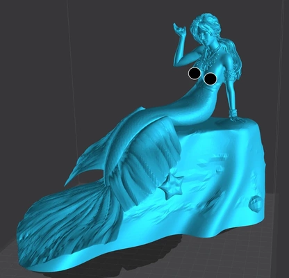 mermaid 3d models download creality cloud women 3d print model - Mito3D