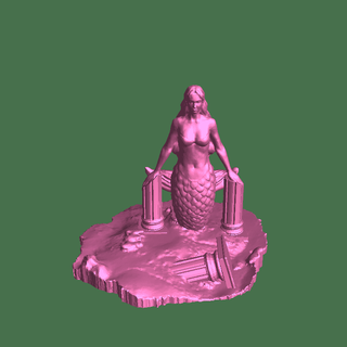 mermaid ruins Fictional Characters 3d print model - Mito3D