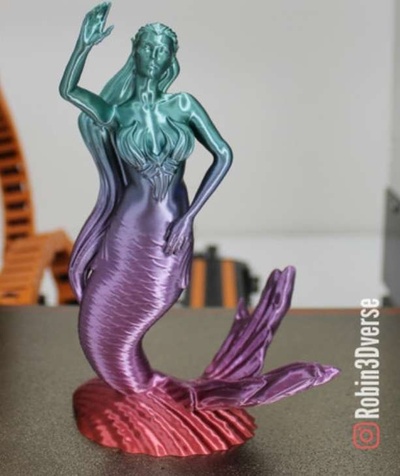 mermaid support free 3d models download creality cloud characters 3d print model - Mito3D