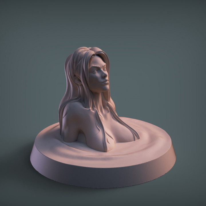 sirena agua caracteres 3D print model - Mito3D