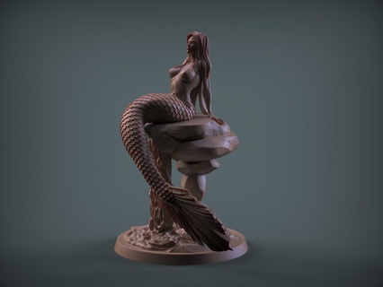 Sirène personnages 3d print model - Mito3D