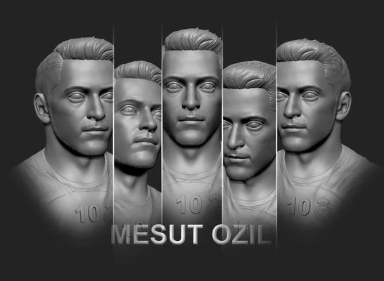 mesut özil 3d modelos descargar crealidad nube 3d print model - Mito3D