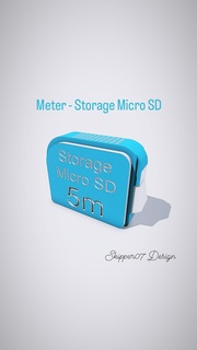 meter - storage micro sd Machinery & Equipment 3d print model - Mito3D