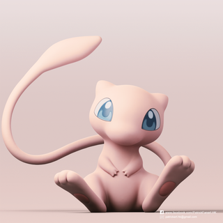 miado Pokémon ficcional personagens 3d print model - Mito3D