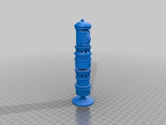 mexikaner kanzel gesichter schach einstellen 3d modelle download realität wolke 3d print model - Mito3D