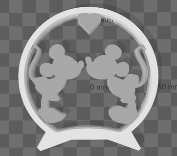 micey mouse & minnie kussen Others 3d print model - Mito3D