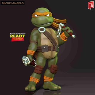 Michel Ange adolescent mutant ninja tortues fictif personnages 3d print model - Mito3D