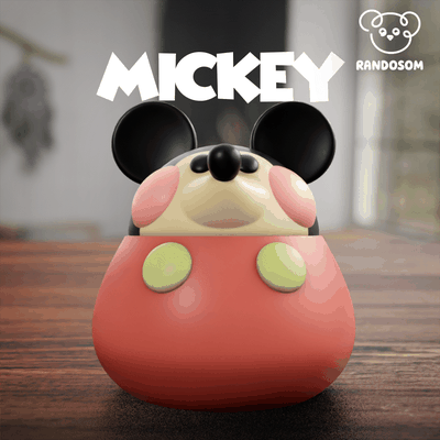 mickey umfang 3d modelle download realität wolke 3d print model - Mito3D