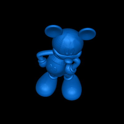 mickey rato 3d modelos baixar crialidade nuvem mitos 3d print model - Mito3D