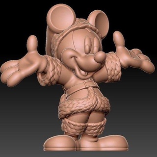 Mickey fare Noel kurgusal karakterler 3d print model - Mito3D
