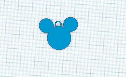 Mickey pendentif gadgets électronique 3d print model - Mito3D
