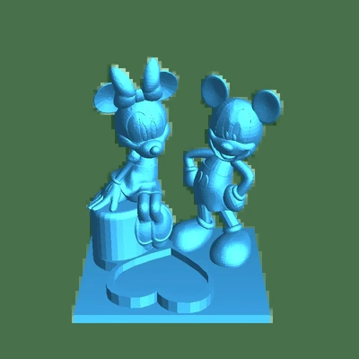 mickey minnie 3d modèles télécharger créalité nuage 3d print model - Mito3D