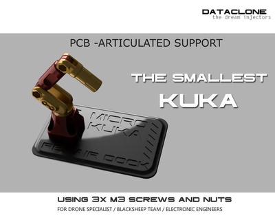 micro pcb support kuka arm - minimalist Others 3d print model - Mito3D