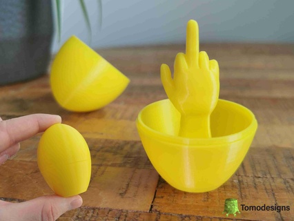 middle finger easter egg Others 3d print model - Mito3D