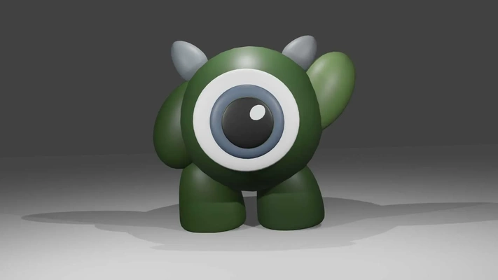 miguel wazowski 3d modelos descargar crealidad nube 3d print model - Mito3D