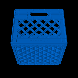 milk crate Household 3d print model - Mito3D
