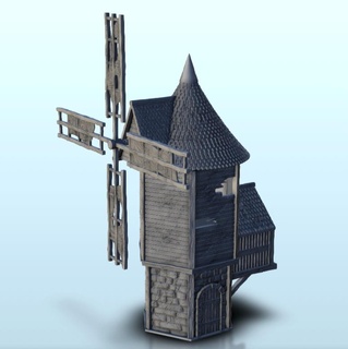 moinho 31 terreno ww2 cenário medieval miniaturas diorama arquitetônico modelos 3d print model - Mito3D