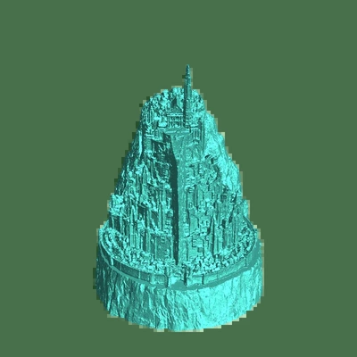 minas tirith 3d modelos baixar crialidade nuvem 3d print model - Mito3D