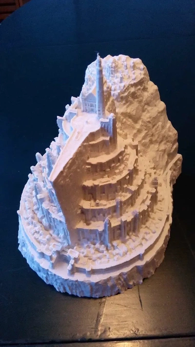 minas tirith lotr 3d models download creality cloud 3d print model - Mito3D